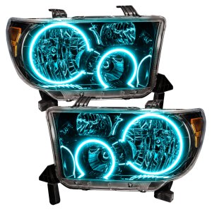 Toyota Tundra Headlight Assemblies - ORACLE Lighting - ColorSHIFT with BC1 Controller - Black Housing - `07-`13